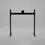 Sim Racing Corner Single Monitor Stand with PC Tray