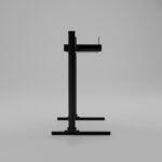 Sim Racing Corner Single Monitor Stand with PC Tray
