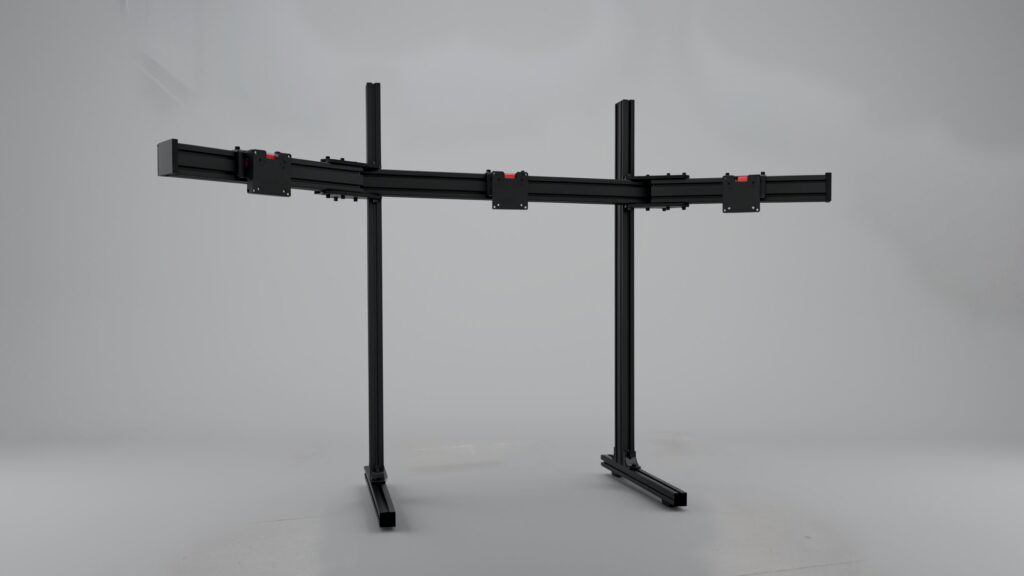 Sim Racing Corner Triple Monitor Stand