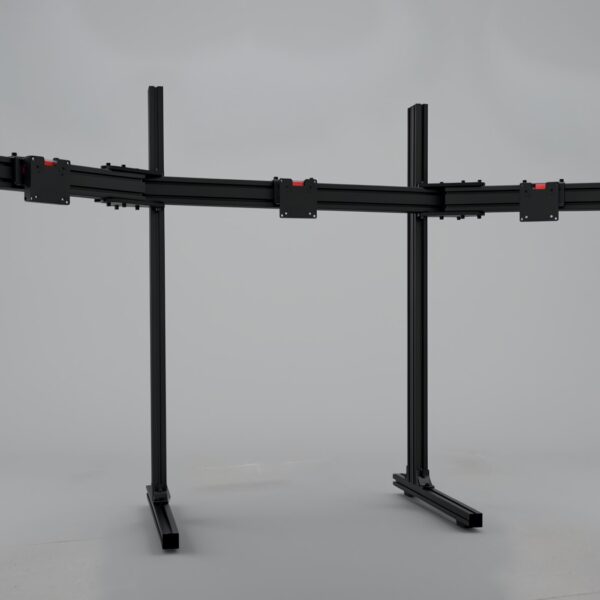 Sim Racing Corner Triple Monitor Stand