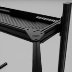 Sim Racing Corner Wraparound Triple Monitor Stand
